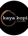 Kaya Kopi Luwak logo on a black background
