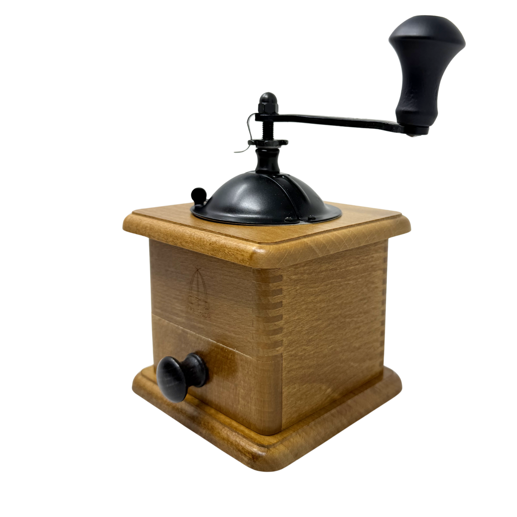 Classic Wooden Box Coffee Grinder