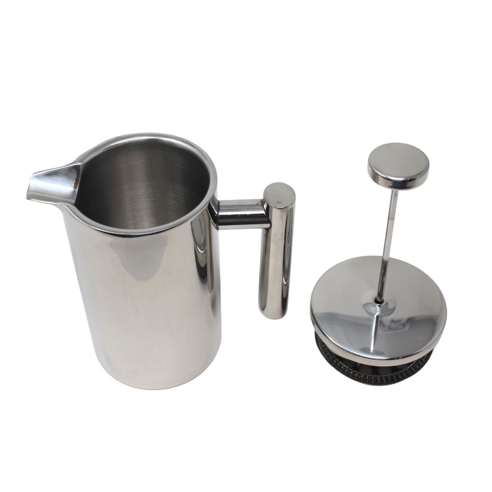 Stainless Steel French Press - Polished Silver