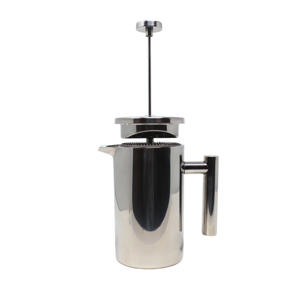 Stainless Steel French Press - Polished Silver