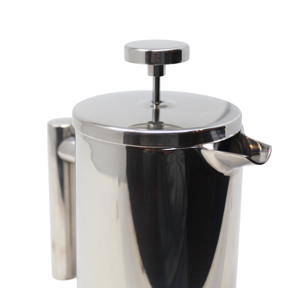 Stainless Steel French Press - Polished Silver