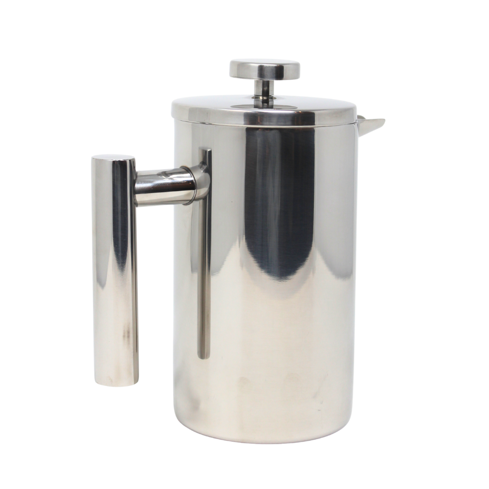 Stainless Steel French Press - Polished Silver