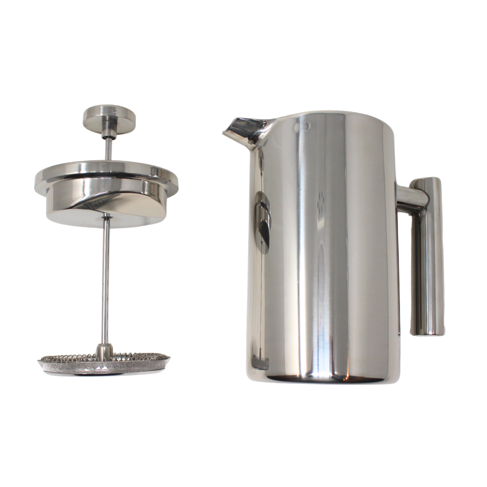 Stainless Steel French Press - Polished Silver